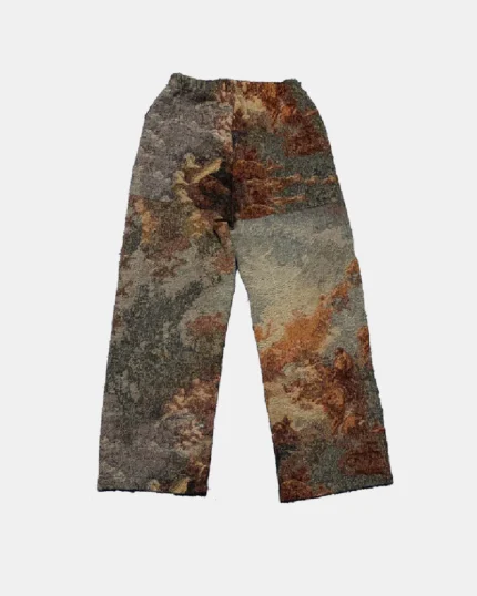 Angel Canvas Tapestry Pants," a trendy pair of pants featuring a canvas tapestry design with angelic motifs for a fashionable and unique look.