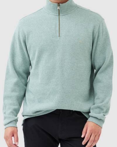 Sage green Alton Ave zip sweatshirt, a trendy and earthy addition to your casual wardrobe.