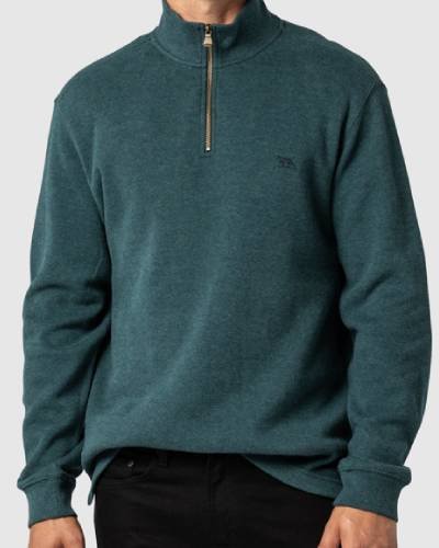Evergreen Alton Ave zip sweatshirt, a fresh and stylish addition to your casual wardrobe collection.