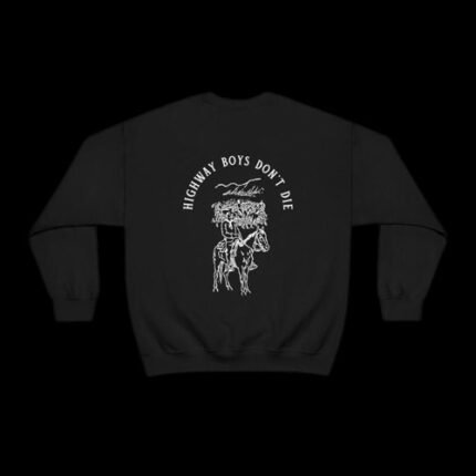 Black sweatshirt with American Heartbreak Tour print, a bold statement piece for any wardrobe.