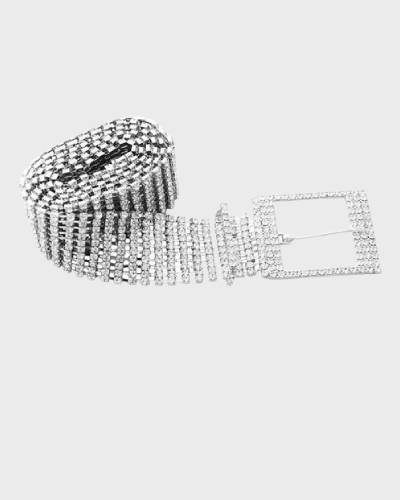 Crystal Diamond Waist Chain Belt, a rhinestone luxury waistband for a touch of glamour and elegance