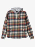 Briggs Hooded Flannel Long Sleeve Top, a versatile and stylish choice for casual outfits.