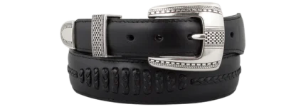 Brighton Salina Belt in Black - a classic and versatile black belt from Brighton, perfect for adding a timeless touch to your wardrobe.