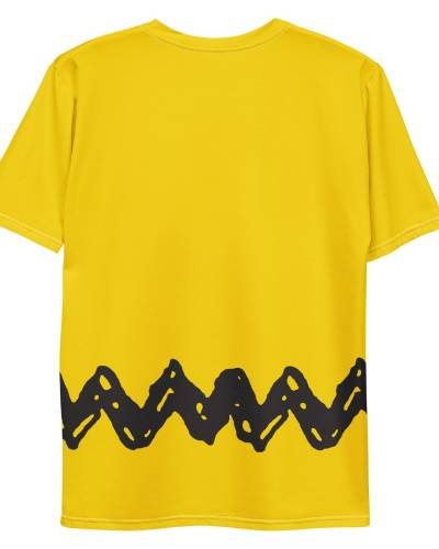 Charlie Brown Costume Adult T-Shirt: Embrace nostalgia and Halloween vibes with this adult-sized tee featuring a Charlie Brown costume design.