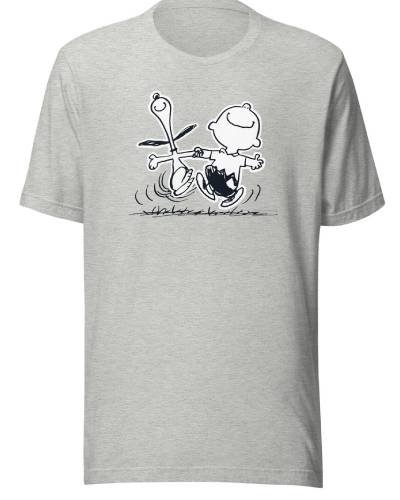 Charlie Brown & Snoopy Adult T-Shirt: Celebrate the iconic duo with this adult-sized tee featuring Charlie Brown and Snoopy in a classic and timeless design.