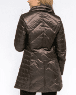 Stay cozy in style with this Chevron Quilted Coat, perfect for chilly days and nights.