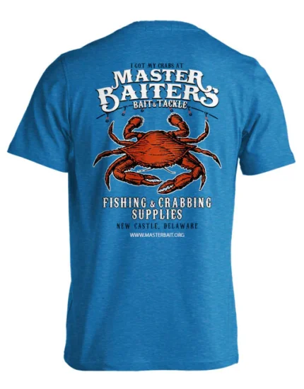 Crabbing Supplies" T-Shirt in Bluebird, a charming and nautical-themed design perfect for crabbing enthusiasts.