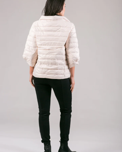 Crop Sleeve Puffer Jacket - a trendy and stylish cropped sleeve puffer jacket for a modern and fashionable outerwear look.