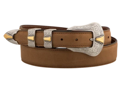 Chacon 1.25 Ranch Hand Tapered Belt in Cognac - a stylish and durable tapered belt crafted with Ranch Hand leather, perfect for a timeless and rugged look.