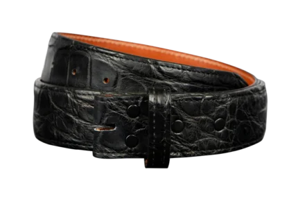 Chacon 1.5 Matte Alligator Straight Belt Strap, a luxurious and stylish accessory for a sophisticated look.