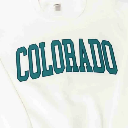 Colorado Arch crewneck sweatshirt, featuring a bold design inspired by the state's natural landmarks.