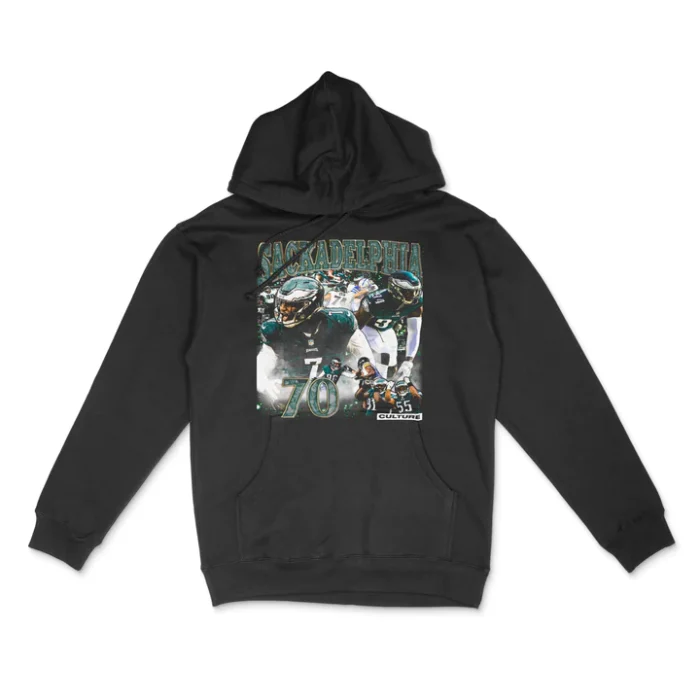 Cultural Excellence - Sackadelphia Hoodie, a symbol of pride and style.
