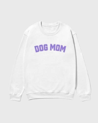 Dog Mom Sweatshirt - A cozy and stylish sweatshirt for proud dog moms, expressing love for furry companions in everyday fashion."