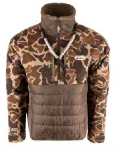 Drake Waterfowl LST Guardian Quarter-Zip Jacket for Men - stay warm and protected with this high-performance and durable hunting jacket.