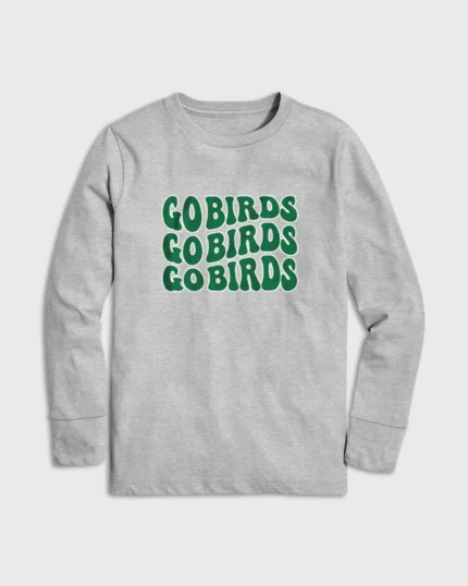 Kids Go Birds" Long Sleeve, a cozy and stylish shirt for the little ones with a playful bird-themed design.