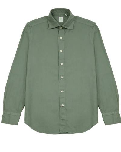 Elevate your wardrobe with the Finamore Tokyo Oxford Shirt in Green, a timeless and versatile piece crafted for a classic and refined look.