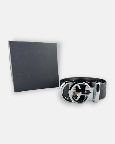 Gucci Lock Belt Silver 05B - a luxurious and iconic Gucci belt featuring a lock buckle in silver, perfect for adding a statement to your ensemble.