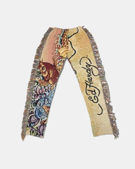 Hardy Tapestry Pants," a stylish and fashionable pair of pants featuring a unique tapestry design from the Hardy brand for a trendy and distinctive look.