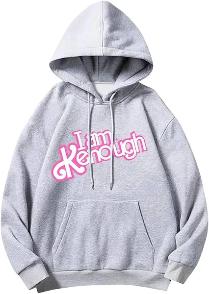 I Am Enough Unisex Harajuku Hoodie, a trendy and empowering choice for fashion-forward individuals.