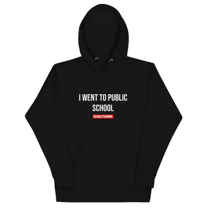 Embrace the nostalgia with the 'I Went To Public School' Culture Hoodie, 8.5oz – a tribute to shared memories and unique experiences.
