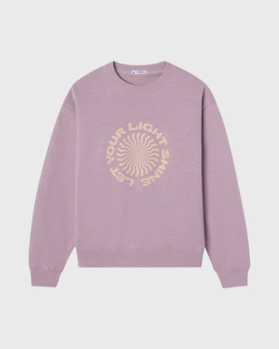 Let Your Light Shine Unisex Crewneck: Spread positivity and style with this uplifting unisex crewneck, featuring a message to let your light shine brightly.