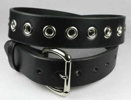 Large Eyelet (Grommet) Belt, a trendy and bold accessory to enhance your fashion statement