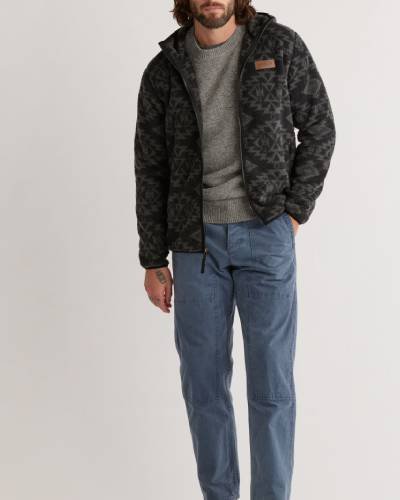 Men's Fleece Hooded Jacket, a cozy and warm outerwear option for a casual and comfortable look.