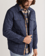 Men's Quilted Arroyo Shirt Jacket, a stylish and warm outerwear option for a refined and casual look.