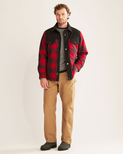 Men's Timberline Shirt Jacket, a rugged and outdoorsy outerwear choice for a casual and versatile look.