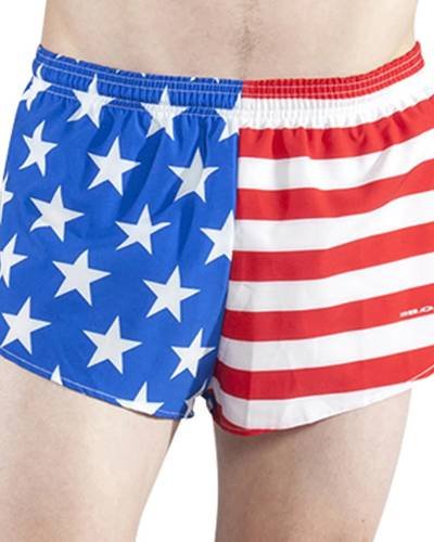 "Men's American Flag 1" Elite Split Shorts: Showcase patriotism and style in these comfortable and trendy split shorts."