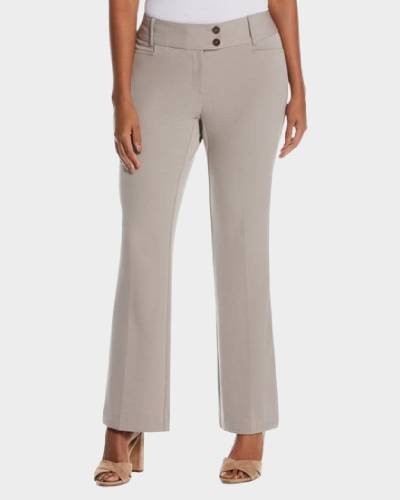 Introducing the New Petite Curvy Fit Boot Cut Pant - Curvy Fit, designed for a flattering and comfortable silhouette. Elevate your style with these chic and versatile pants, perfect for a curvy figure seeking both fashion and comfort.