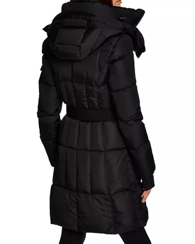Noho Belted Matte Shell Down Puffer Coat - a trendy and chic puffer coat with a belted design, featuring a matte shell for a fashionable winter look.