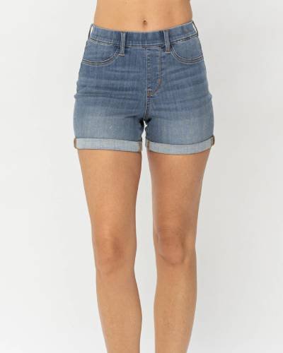 Effortless style with Norma Pull-On Cuffed Shorts - comfort meets fashion for a casual-chic wardrobe staple