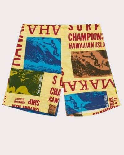 Original Jams Shorts in Surf Contest Yellow - catch the wave of style with these vibrant and trendy summer shorts.