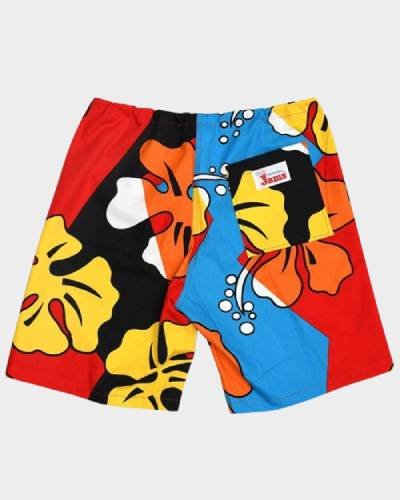 Original Jams Shorts in Hibiscus Black - add a touch of tropical flair to your casual summer wardrobe.