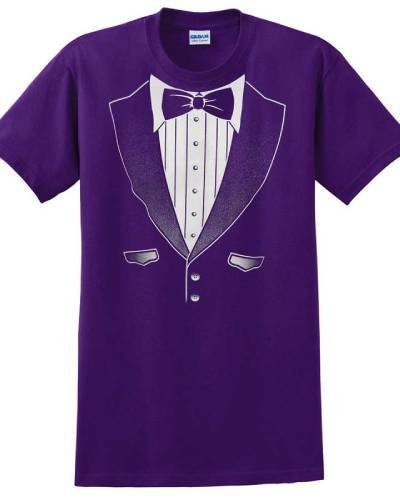 Original Tuxedo T-Shirt made from heavy cotton in vibrant colors, a comfortable and stylish choice for adding a touch of formal fun to any occasion.