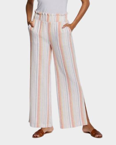 Embrace comfort and style with these Petite Linen Blend Pull-On Wide Leg Pants, offering a relaxed fit and on-trend design. Perfect for a casual day out or a chic office look, these pants effortlessly combine ease of wear with fashionable flair.