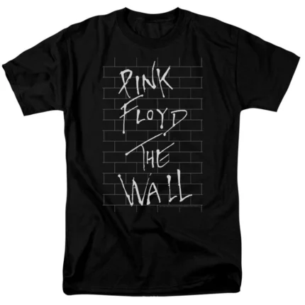 Celebrate the iconic 'The Wall' album with the Pink Floyd Album Cover T-Shirt, featuring the legendary artwork that has become a symbol of rock music history.