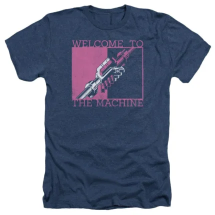 Step into the world of Pink Floyd with the 'Welcome to the Machine' T-Shirt, featuring iconic imagery and a classic design that pays homage to the legendary band's music.