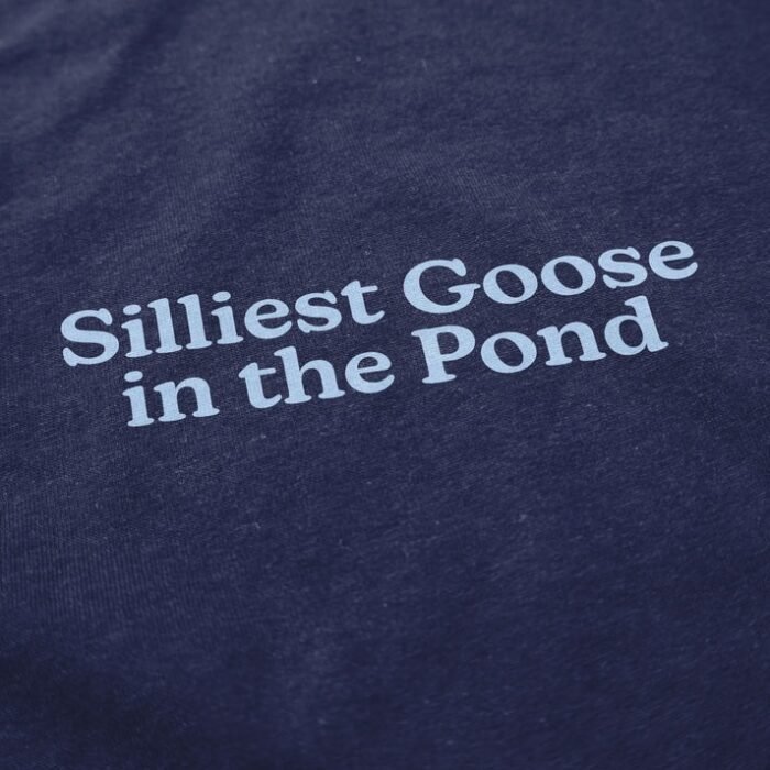 Silliest Goose in the Pond crewneck sweatshirt, a playful addition to any casual ensemble.