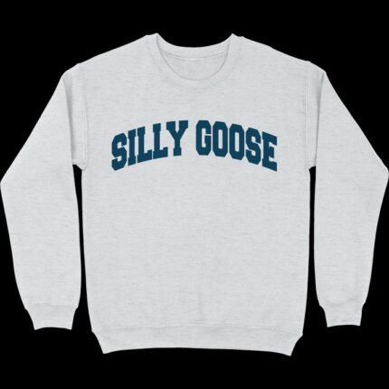 Silly Goose Academy crewneck sweatshirt, a whimsical choice for your casual wardrobe collection.