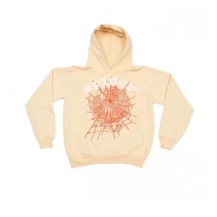 Stylish Spider Hoodie in Peach - a trendy and fashionable choice for a touch of elegance.