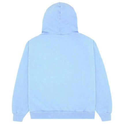 Spider Web Hoodie in Sky Blue - a cool and stylish addition to your casual wardrobe.