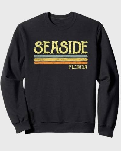 Vintage Seaside Florida FL sweatshirt, a nostalgic gift and souvenir celebrating love for the destination.