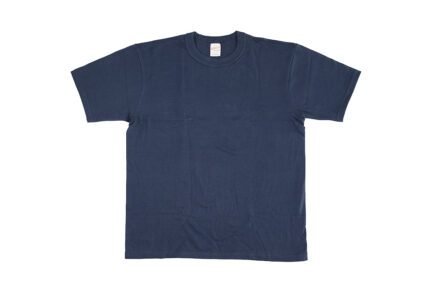 Sophisticated Navy Whitesville Japanese-made T-shirts, exemplifying the precision of Japanese craftsmanship and modern fashion allure.