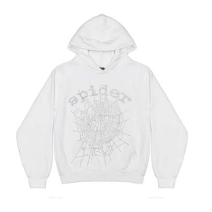 White Spider Worldwide Hoodie - a sleek and globally-inspired fashion statement.