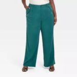 Trendy Women's High-Rise Relaxed Wide Leg Trousers, offering a comfortable and stylish fit with a relaxed silhouette and wide legs for a fashionable and versatile look.