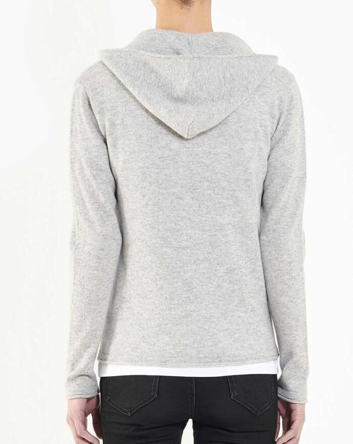 Women's pure cashmere hoodie sweater, providing luxurious warmth and style for chic everyday elegance.